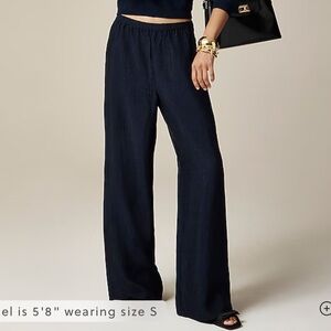 Jcrew Stratus pant in textured satin